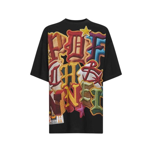 Pdf Men Black Cotton Jersey Printed T-Shirt